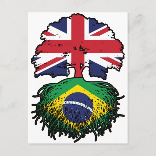 ブラジル英樹ルーツ州旗 ポストカード (正面)