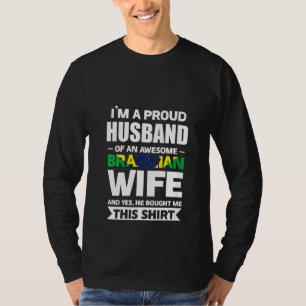 ブラジル誇りを持った人妻ブラジルWの女性夫 Tシャツ
