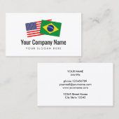 ブラジル語翻訳ポルトガル語（アメリカ語） 名刺 (正面/裏面)