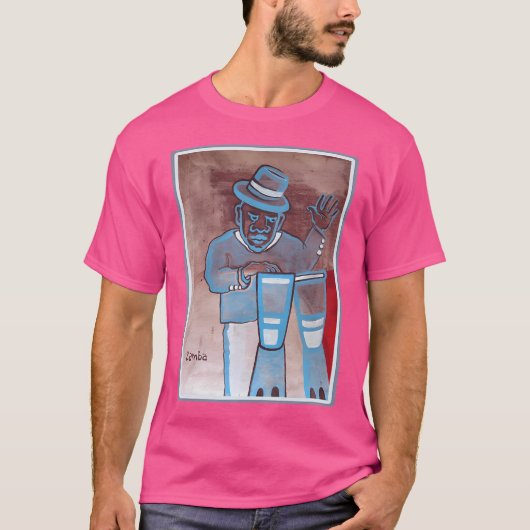 ブラジル贈り物サンバ打楽器奏者ブラジルLati Tシャツ (正面)
