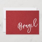 ブラジル赤パスポート サンキューカード (裏面)