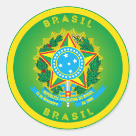 ブラジル遺産エンブレム ラウンドシール