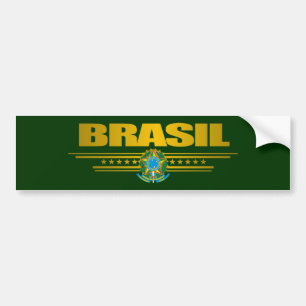 "ブラジル金ゴールド" バンパーステッカー