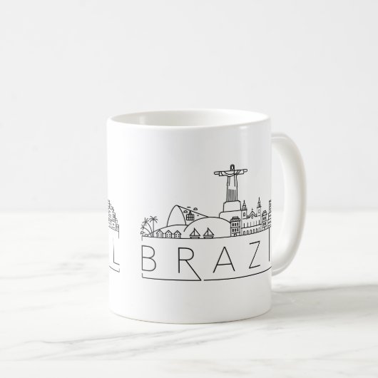 ブラジル風スカイラインコーヒーマグ コーヒーマグカップ (正面右)