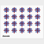 ブラジル2014 – イングランド国旗 ラウンドシール (シート)