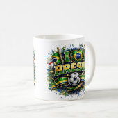 ブラジル2026サッカーファン大好き コーヒーマグカップ (正面右)