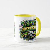 ブラジル2026サッカーファン大好き マグカップ (正面右)