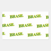 ブラジル3D 長方形シール (正面)