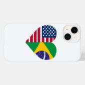 ブラジル・アメリカン・ラブ・フォン・ケース Case-Mate iPhoneケース (裏面 (横))