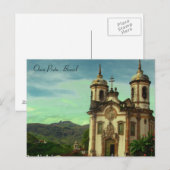 ブラジル、オウロプレト、Igreja San Francisco de Assis ポストカード (正面/裏面)