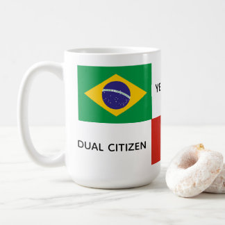 ブラジル・カナダ二重市民マグカップ コーヒーマグカップ