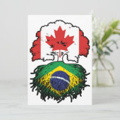 ブラジル・カナダ・カナダ・ツリー・ルーツ国旗 招待状 (スタンド正面)