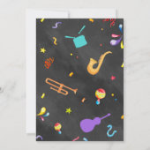 ブラジル カーニバルをテーマにした招待状のデザイン 招待状 (裏面)