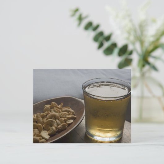 ブラジル。グラス1杯のさわやかなガラナのエネルギー ポストカード (スタンド正面)