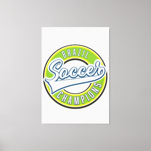 ブラジル・サッカー選手権 キャンバスプリント (正面)