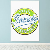 ブラジル・サッカー選手権 キャンバスプリント (インサイチュ (ウッドフロア))