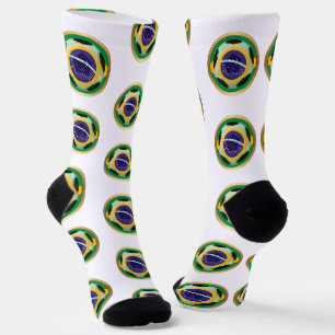 ブラジル サッカー スポーツ ソックス