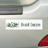ブラジル サッカー バンパーステッカー (車上)