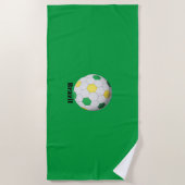 ブラジル サッカー ビーチタオル (正面)