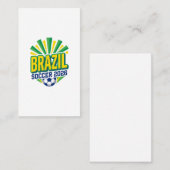 ブラジル サッカー 2026 サッカー 太字 国 タイポグラフィ 名刺 (正面/裏面)