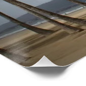 ブラジル，サントス，ゴンザガビーチのヤシの木 ポスター (コーナー)