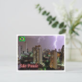 ブラジル – サンパウロ – 嵐 –  ポストカード (スタンド正面)