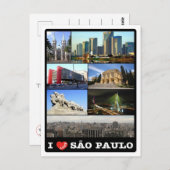 ブラジル – サンパウロ – I Love - ポストカード (正面/裏面)