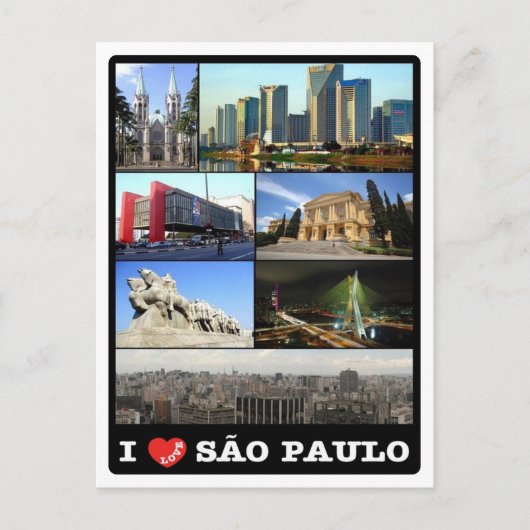 ブラジル – サンパウロ – I Love - ポストカード (正面)