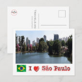 ブラジル – サンパウロ – I Love - Ibirapuera - ポストカード (正面/裏面)