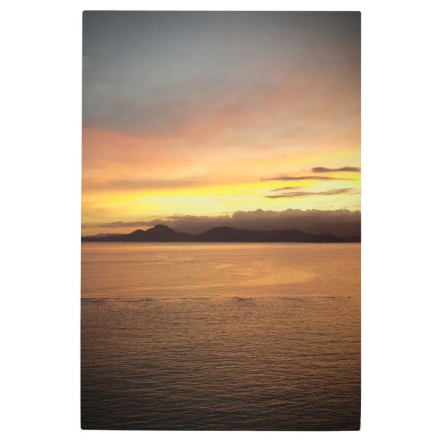 ブラジル​サン​トス海 メタルプリント (正面)