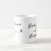 ブラジル、ハート・マグでブラジル コーヒーマグカップ (中央)