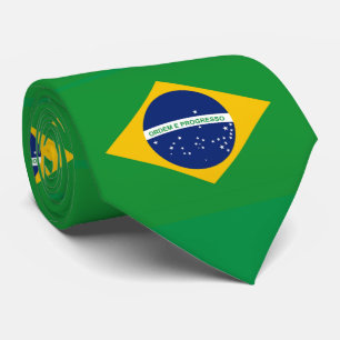 ブラジル·バンデイラ·ド·ブラジル国旗 ネクタイ