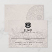 ブラジル・パスポート結婚式RSVPカード 出欠カード (正面/裏面)