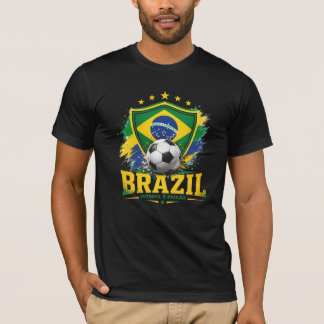 ブラジル フットボール ブラジル サッカー ファン ブラジル人の誇り Tシャツ