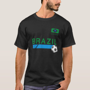 ブラジル・フテボル・ブラジル・サッカー Tシャツ