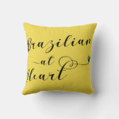 ブラジル、ブラジルハートスロークッション クッション (裏面)