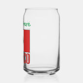 ブラジル・ブラジル国パーソナライズされた旗 ガラス缶 (左)