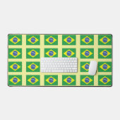 ブラジル |ブラジル国旗の色 デスクマット (キーボード&マウス)