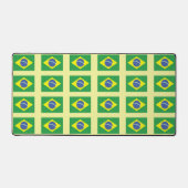 ブラジル |ブラジル国旗の色 デスクマット (正面)