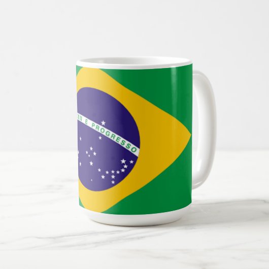 ブラジル:ブラジル国旗 コーヒーマグカップ (正面右)