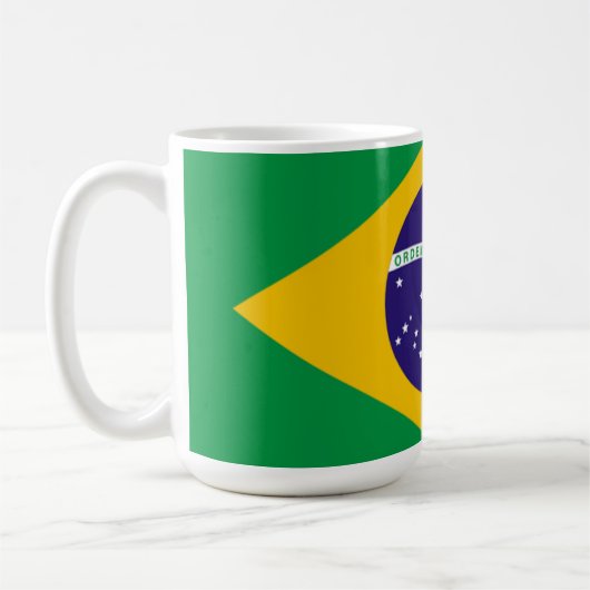 ブラジル:ブラジル国旗 コーヒーマグカップ (左)