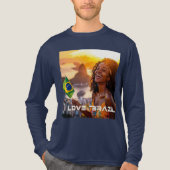 ブラジル - ブラジル大好き トライブレンドＴシャツ (正面)