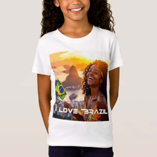 ブラジル - ブラジル大好き Tシャツ (正面)