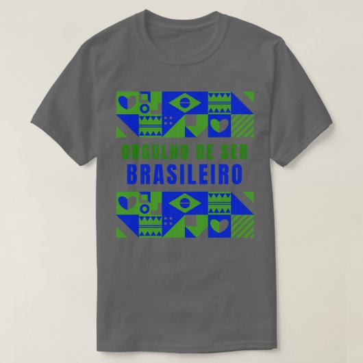 ブラジル・ブラジル・ブラジルブラジル Tシャツ (デザイン正面)