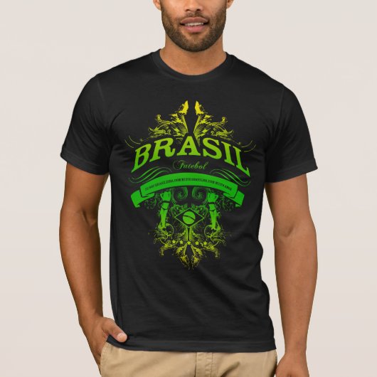 ブラジル-ブラジルFutebol Tシャツ (正面)