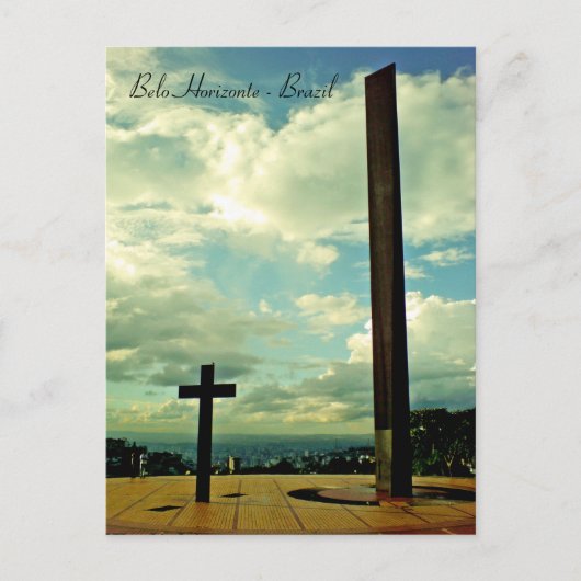 ブラジル，ベロ・オリゾンテ，プラサ・ド・パパ ポストカード (正面)