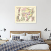 ブラジル、ボリビア、パラグアイ、ウルグアイ2 キャンバスプリント (インサイチュ (寝室))