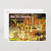 ブラジル – リオデジャネイロ – カーニバル- ポストカード (正面/裏面)