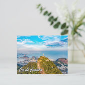 ブラジル、リオデジャネイロ、キリスト・ザ・リデエマー シーズンポストカード (スタンド正面)