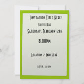 ブラジル – リオデジャネイロ 招待状 (裏面)